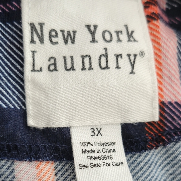 New York Laundry Plaid Cardigan sz 3X - Picture 5 of 5